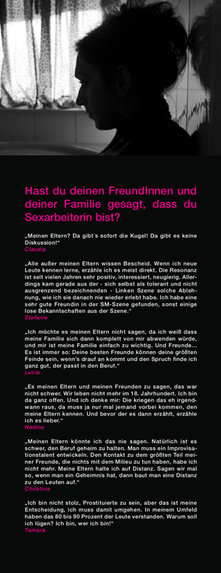 Einblicke ...in den Berufsalltag von Sexarbeiterinnen - Plakat 8