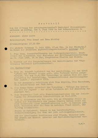 AHF MV Protokoll 2.6.1958
