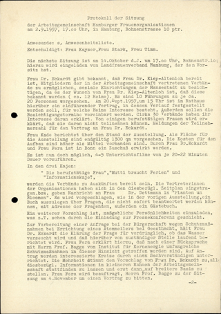 AHF MV Protokoll 2.9.1957