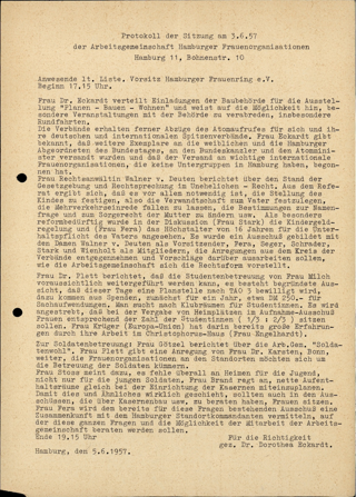 AHF MV Protokoll 3.6.1957