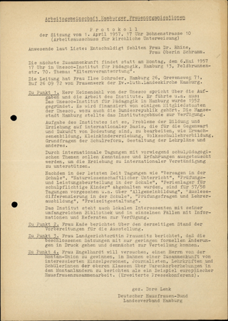 AHF MV Protokoll 1.4.1957