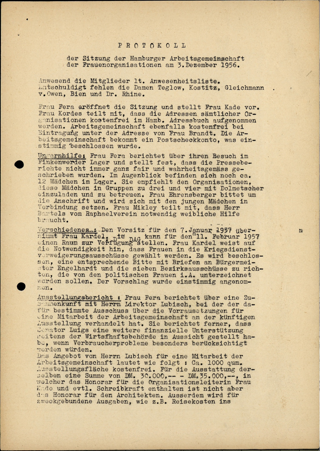AHF MV Protokoll 3.12.1956