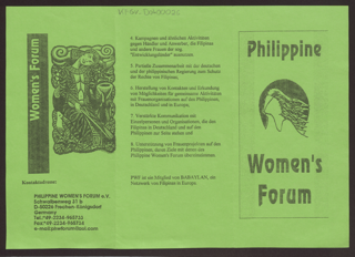 Flyer Philippine Women's Forum