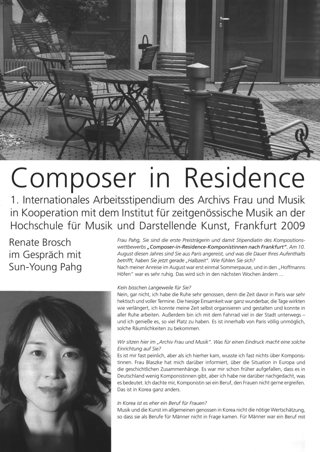 Composer in Residence