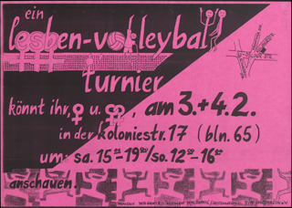 Lesben Volleyball-Turnier