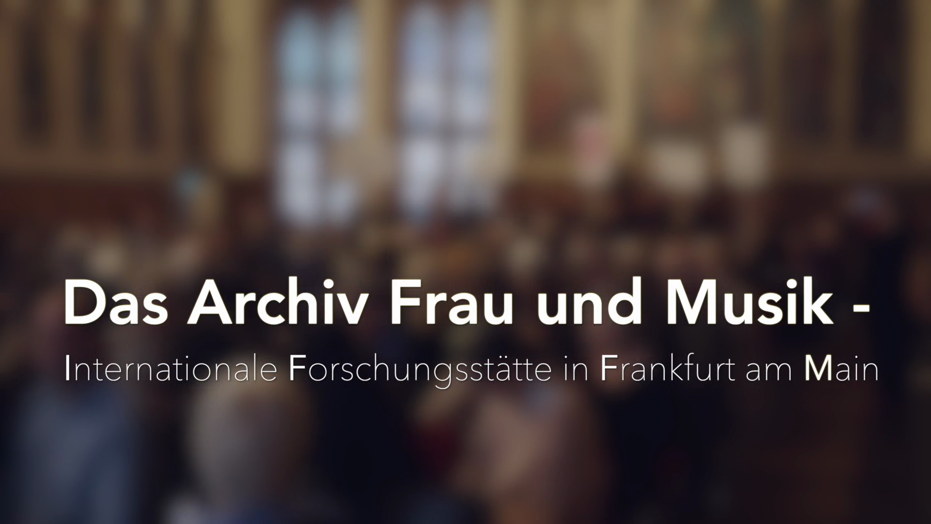 Archiv Frau und Musik - Internationale Forschungsstätte in Frankfurt am Main (UT)