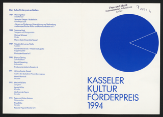 Kasseler Kulturförderpreis 1994