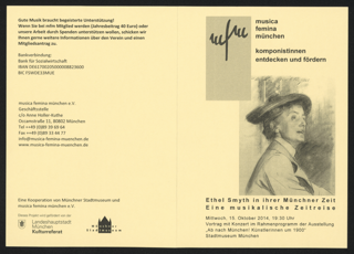 Ethel Smyth in ihrer Münchner Zeit. Eine musikalische Zeitreise
