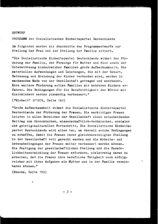 Entwurf des Programms der Sozialistischen Einheitspartei Deutschlands