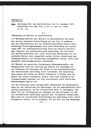 Anordnung über das Lehrverhältnis vom 15.12.1977, Gesetzblatt der DDR