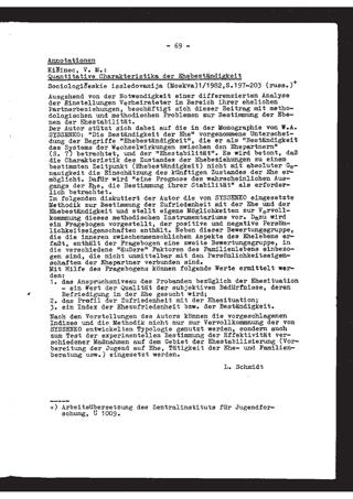 Rezension. Kisinec, V.M.: Quantitative Charakteristika der Ehebeständigkeit [1/1982, Moskva: Soziologiceskie issledovanija];