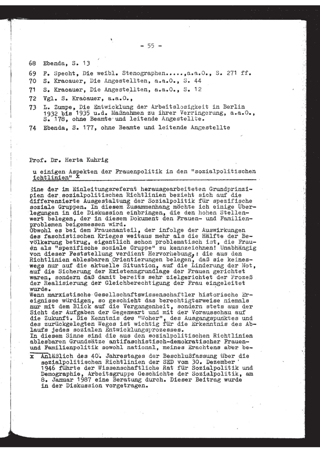 Zu einigen Aspekten der Frauenpolitik in den "sozialpolitischen Richtlinien" der SED vom 30.12.1946