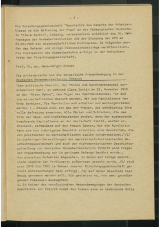 Die proletarische und die bürgerliche Frauenbewegung in der deutschen Novemberrevolution 1918/19