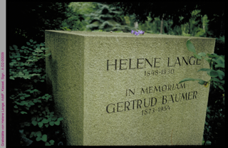 Grabstätte von Helene Lange