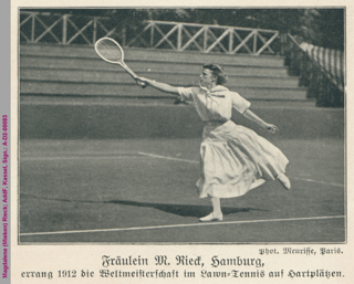 Magdalene (Mieken) Rieck, Hartplatz-Tennisweltmeisterin 1913
