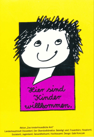 Aktion der Landeshauptstadt Düsseldorf, mit Beteiligung vom Frauenbüro, Sozialamt u.a. Ämtern\[W9]\"Das kinderfreundliche Amt"