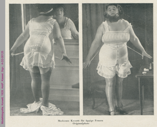 Modefotografie, Korsett, 1928