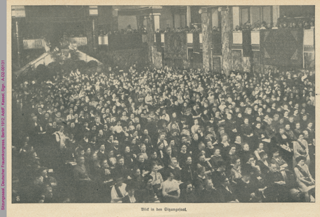 Teilnehmerinnen im Sitzungssaal, Deutscher Frauenkongress, Berlin 1912