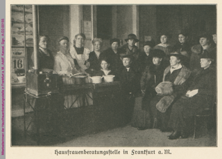 Mitarbeiterinnen der Hausfrauenberatungsstelle in Frankfurt a. M., Erster Weltkrieg