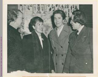 Teilnehmerinnen der International Assembly of Women in South Kortright, 1946, u. a. mit Gabriele Strecker