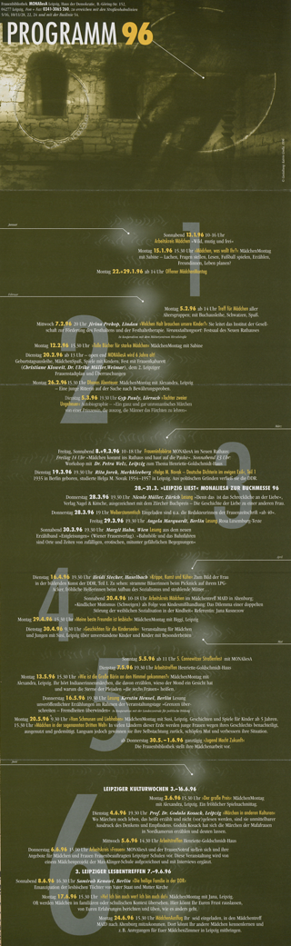 Veranstaltungsprogramm 1996
