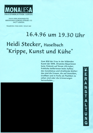 Heidi Stecker: Bild der Frau in der DDR-Kunst