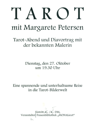 Margarete Petersen: Tarot