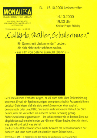 Sabine Zurmühl: "Callgirls, Mütter, Schülerinnen" - Film zu bekennenden Lesben