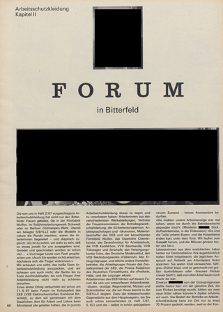 Arbeitsschutzkleidung Kapitel 2: Forum in Bitterfeld