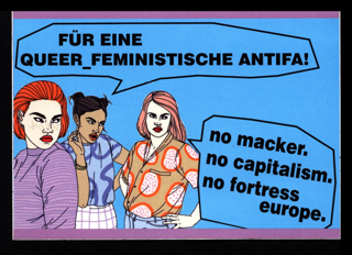 Sticker: Für eine queer_feministische Antifa!
