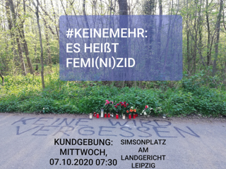 Fotos von Plakaten, Transpis von #keinemehr Leipzig
