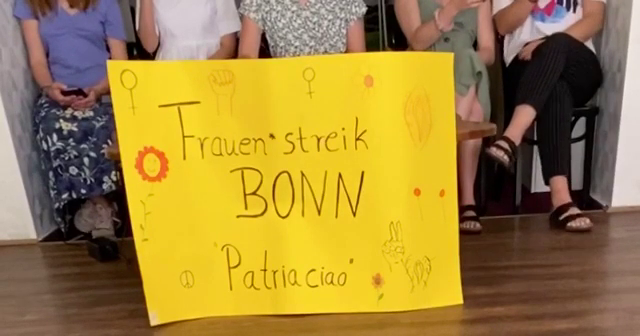 Frauen*streik Bonn: Patriarciao-Version