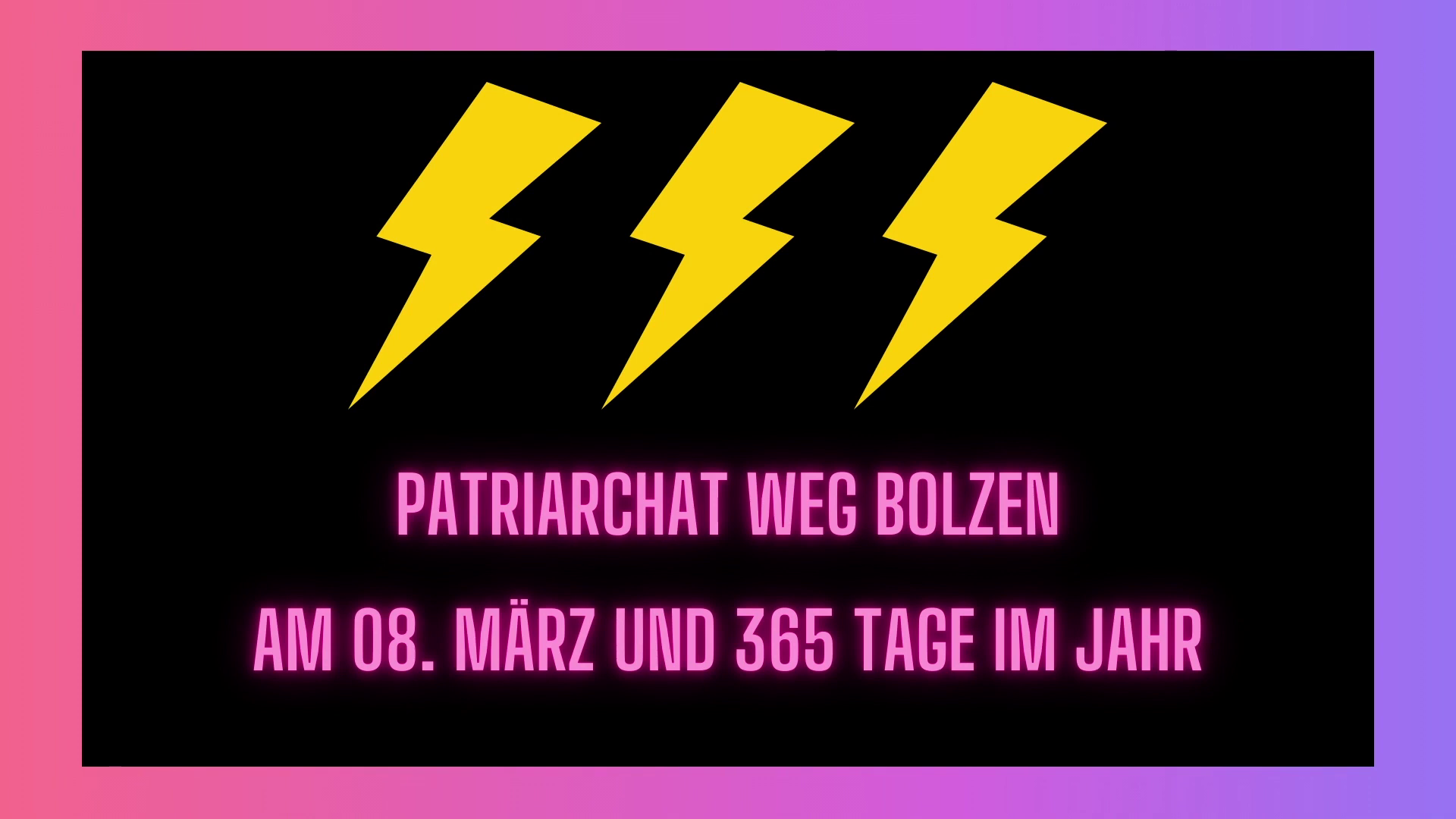 BOLZEN (feat. die Miezis): Patriarciao-Version