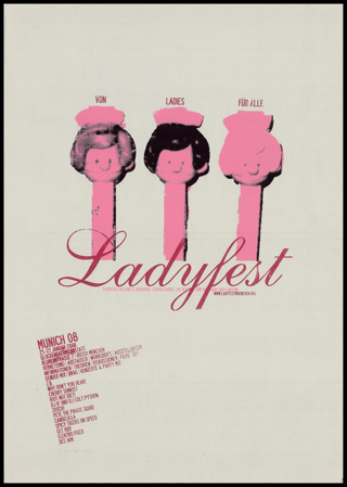 Ladyfest München 2008: Plakat