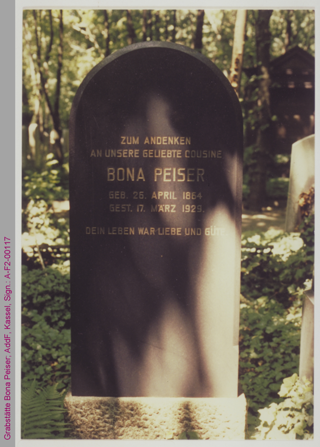 Grabstätte von Bona Peiser in Berlin