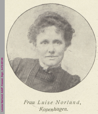 Porträt von Louise Nørlund