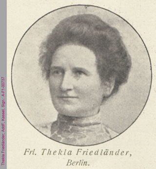 Porträt von Thekla Friedländer