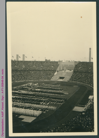 Olympiastadion in Berlin, vermutlich während der Olympischen Sommerspiele 1936