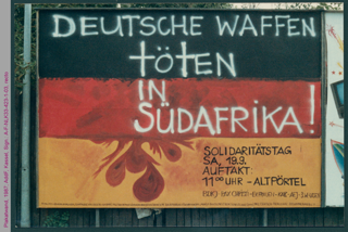 Plakatwand der Anti-Apartheid-Bewegung 