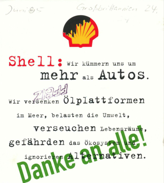 Anti-Werbe-Kampagne gegen Ölkonzern Shell