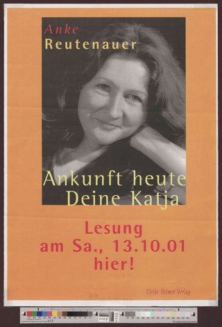 Lesung Anke Reutenauer 13.10.2001
